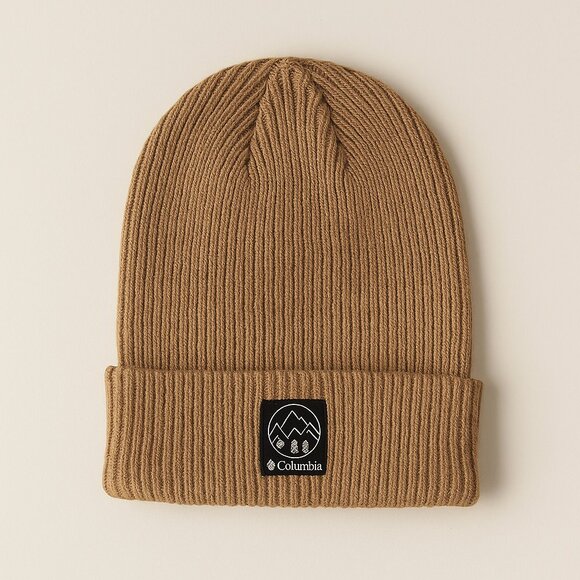 NWOT Columbia Brown Ribbed Beanie - Picture 1 of 8